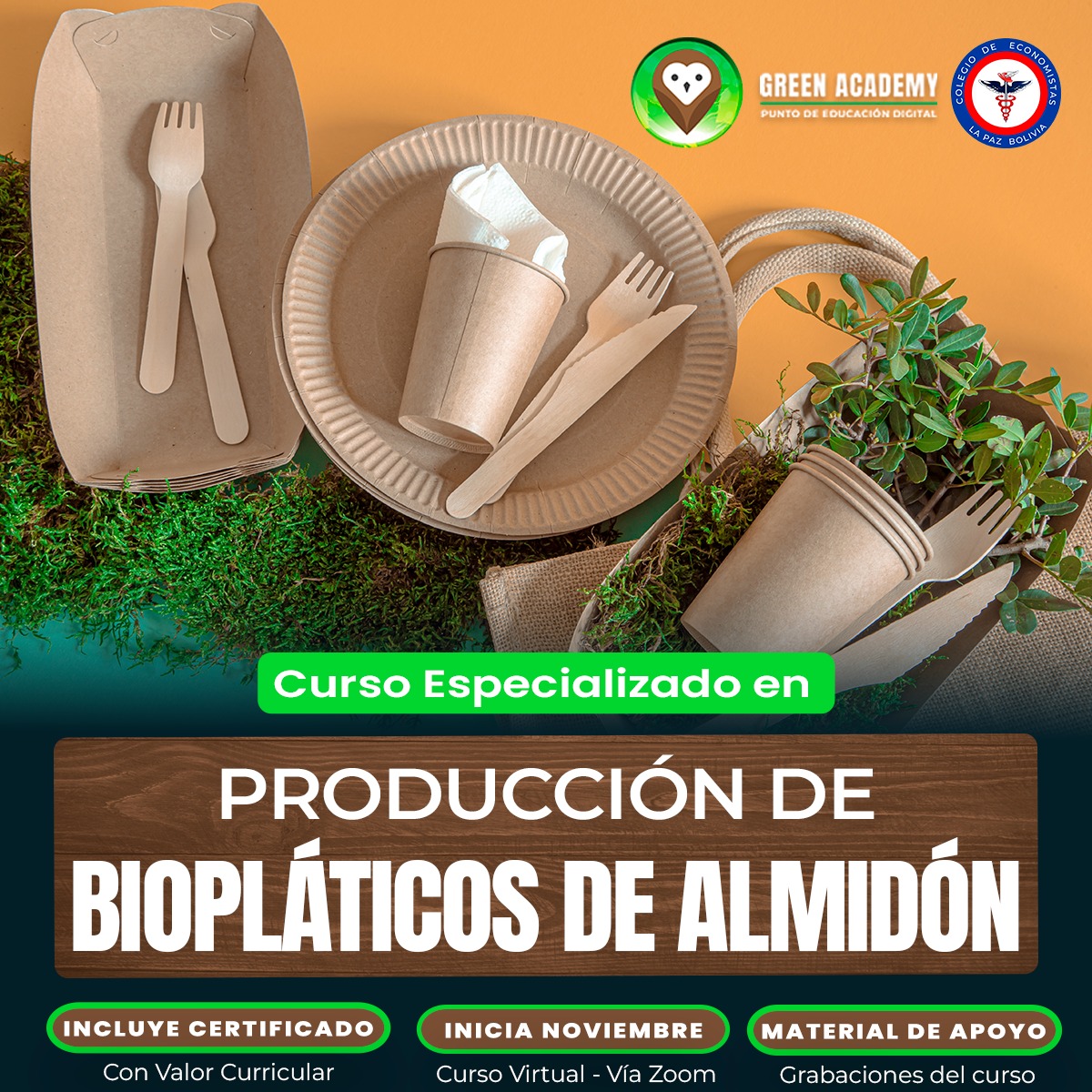 Curso Producci&oacute;n de biopl&aacute;sticos de Almid&oacute;n