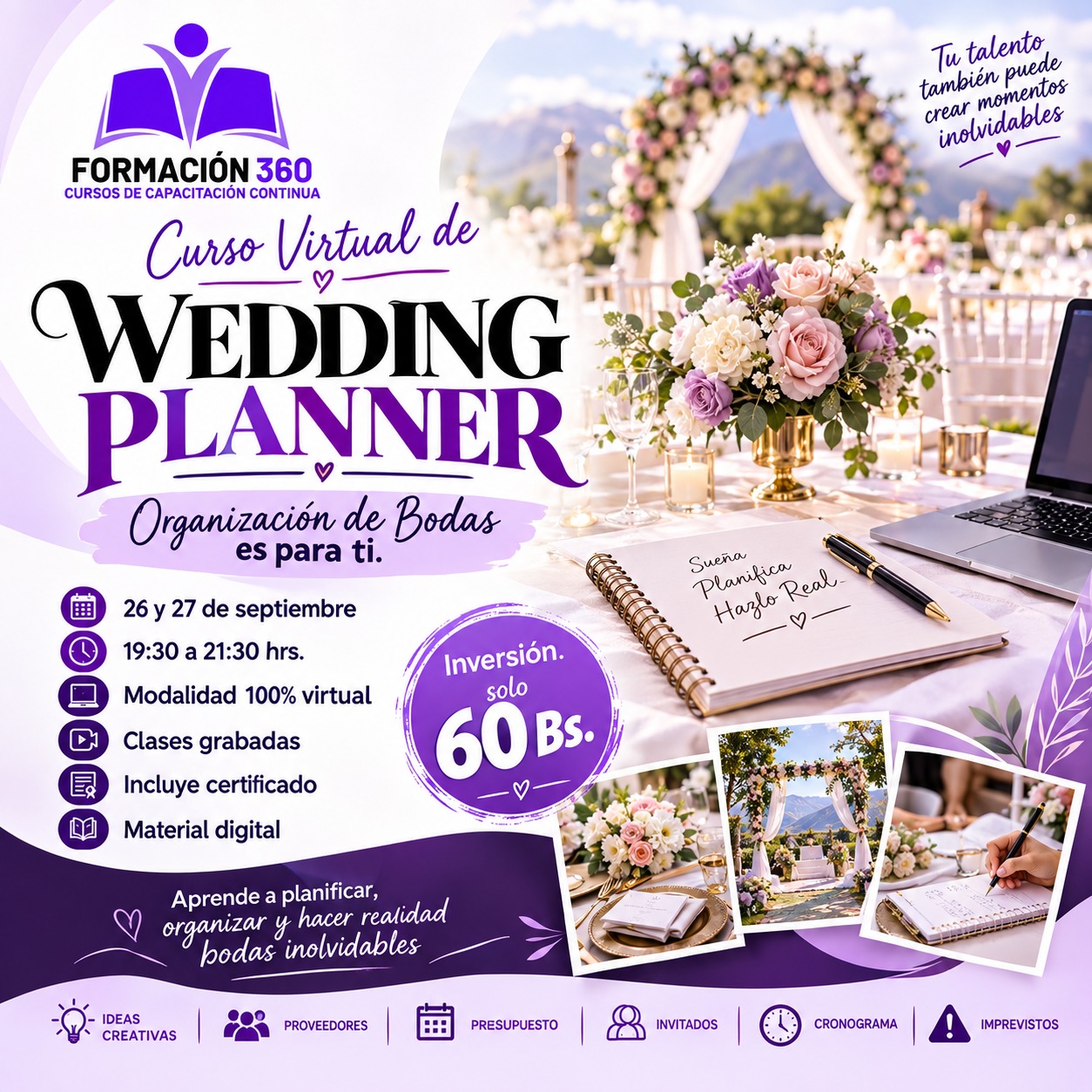 Curso Virtual de WEDDING PLANNER &ndash; Organizaci&oacute;n de Bodas