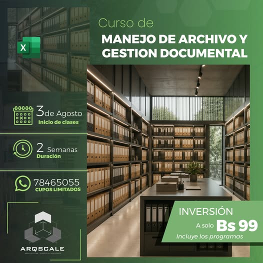 CURSO VIRTUAL DE MANEJO DE ARCHIVOS Y GESTI&Oacute;N DOCUMENTAL