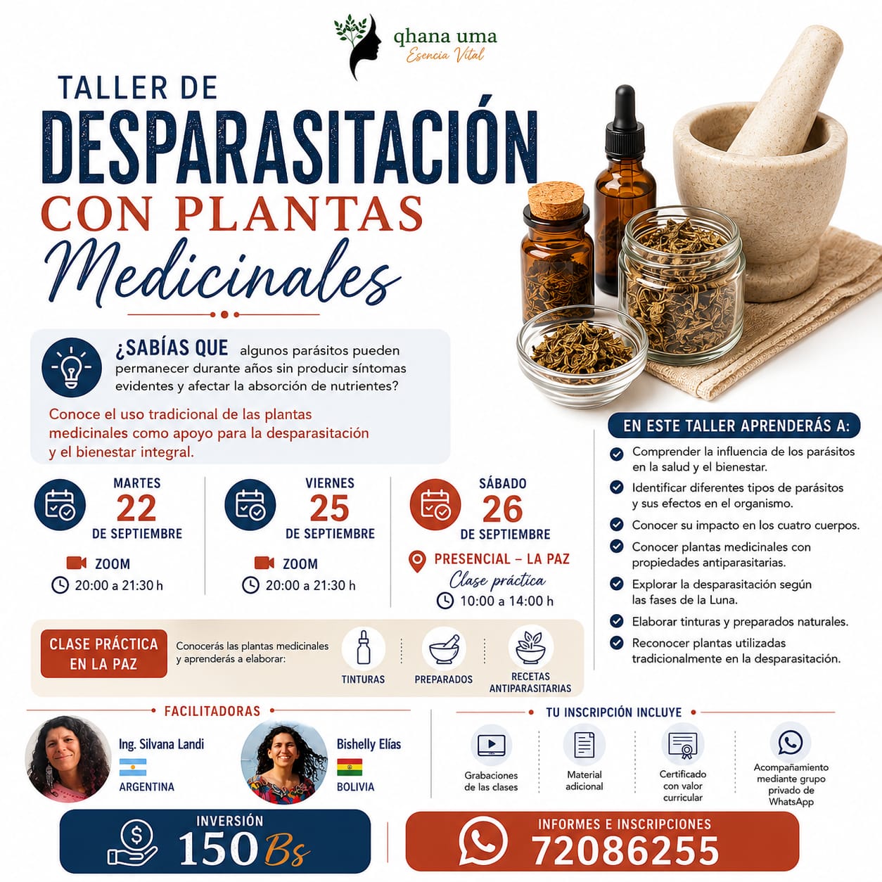 La Paz - Desparatisacion con plantas medicinales